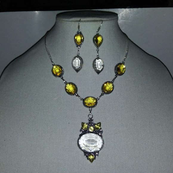 VINTAGE ART DECO HERKIMER DIAMONDS 2-SET - FOR A DUCHESS - BEVERLY HILLS! - Picture 9 of 9